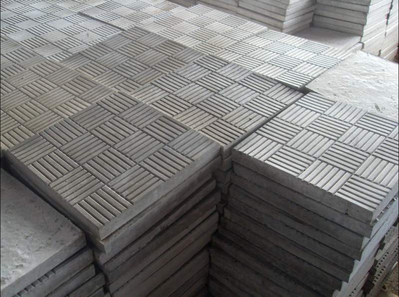 Тротуарная плитка "Паркет" серая на складе в Тюмени